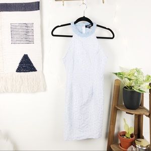 MISGUIDED • Baby blue daisy dress